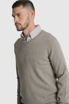 PULLOVER LÃ REGULAR FIT VERDE LISO MR. BLUE