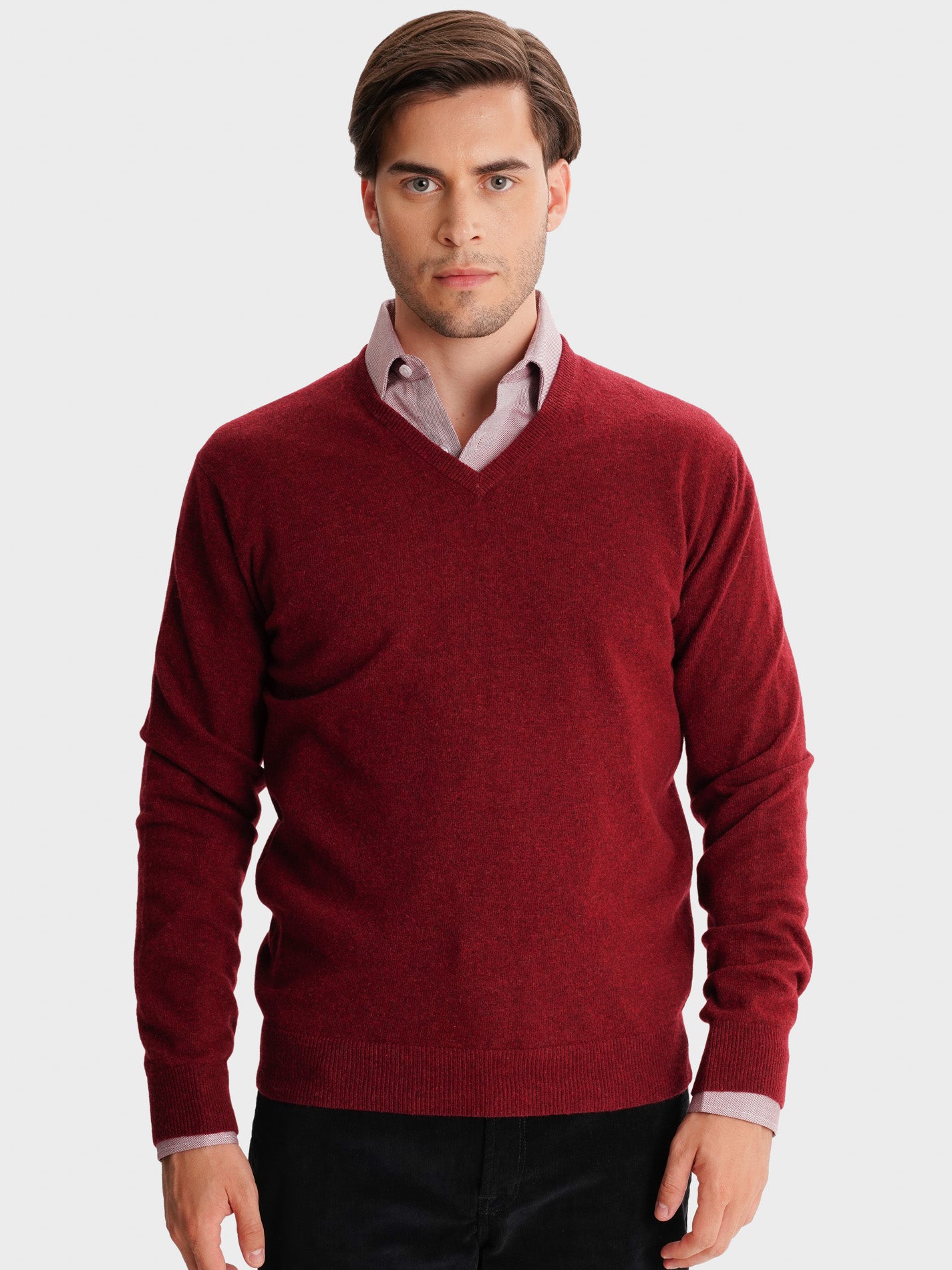 JERSEY GRUESO ROJO CON CODERAS MR REGULAR FIT. AZUL