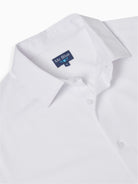 WHITE LONG SLEEVE SLIM FIT MR SHIRT. BLUE