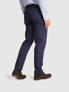 CALÇAS TWILL AZUIS REGULAR FIT MR. BLUE