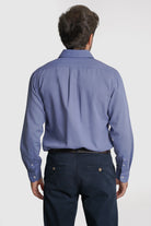 CAMISA ALGODÃO REGULAR FIT AZUL LISA MARK BELLUCCI