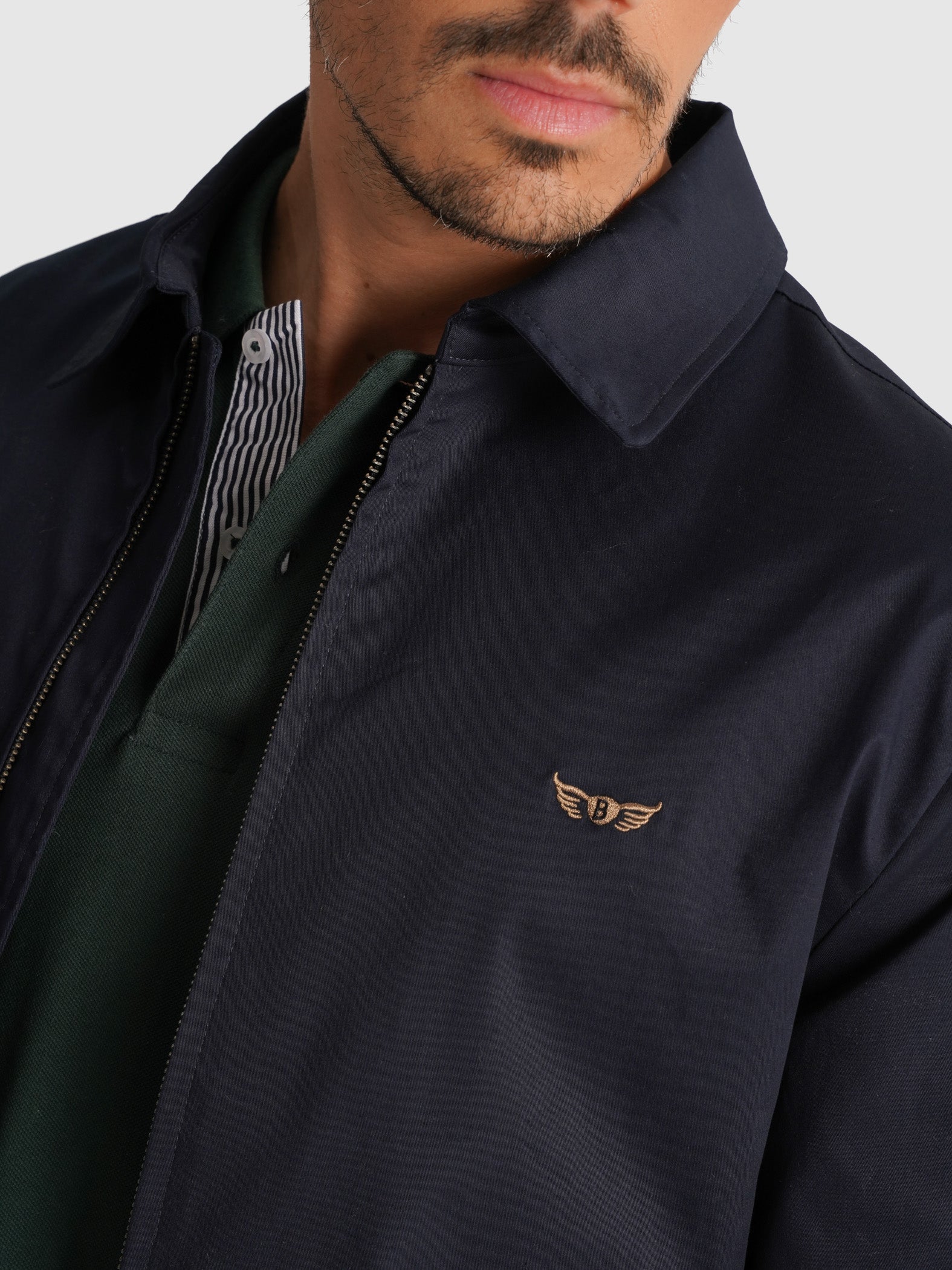 BLUSÃO AZUL MANGA COMPRIDA REGULAR FIT MR. BLUE