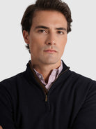 PULLOVER CAXEMIRA REGULAR FIT AZUL LISO MR. BLUE