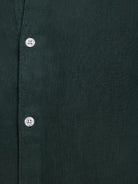 Camisa Linho Verde Manga Comprida Tailored Fit Mr. Blue