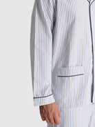 PIJAMA ALGODÃO CLASSIC FIT AZUL RISCAS MR. BLUE