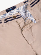CALÇAS ALGODÃO BEGES REGULAR FIT MR. BLUE