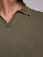 POLO ALGODÃO VERDE MANGA CURTA REGULAR FIT MR. BLUE