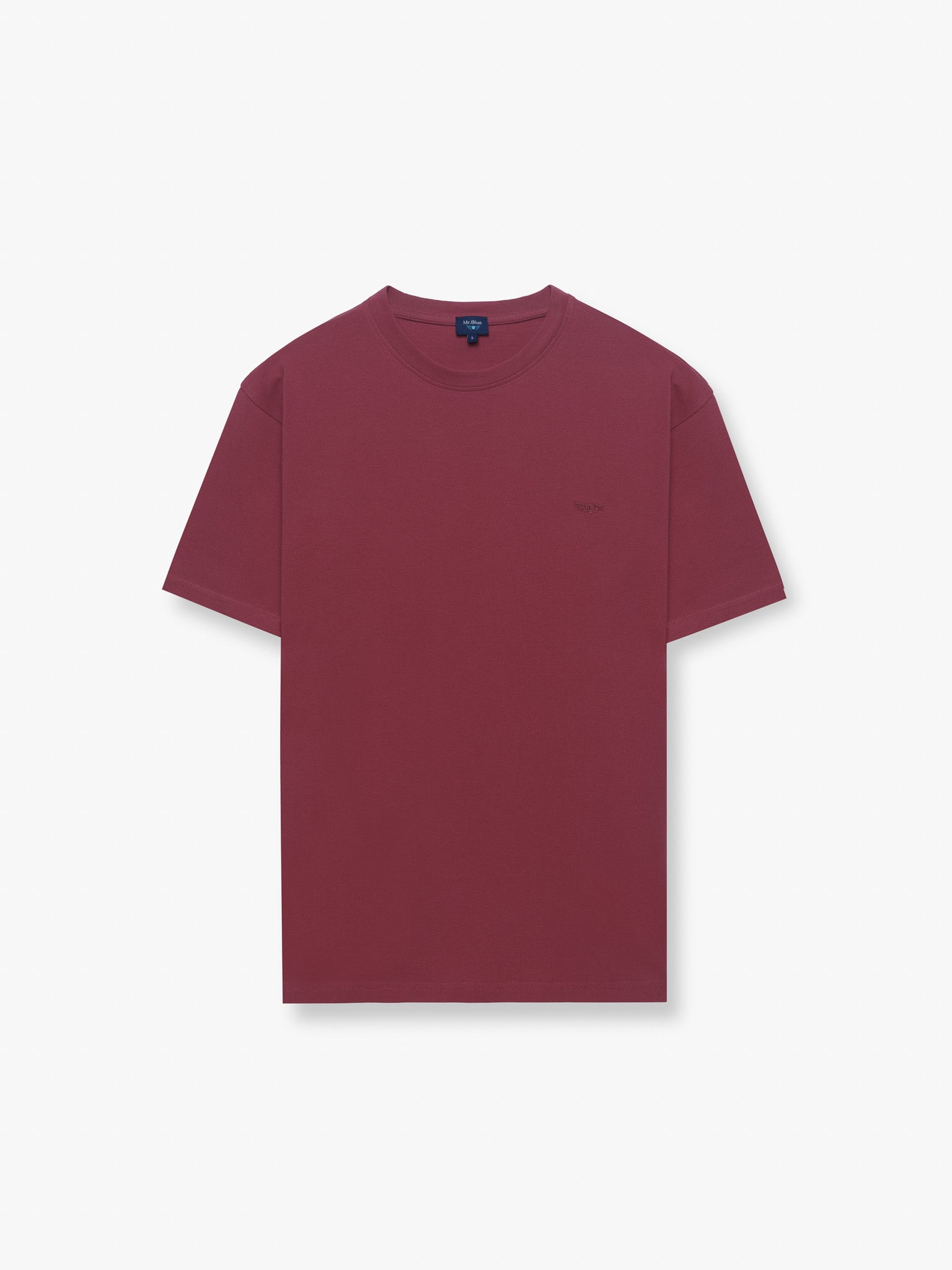 T-SHIRT PIQUET VERMELHA MANGA CURTA REGULAR FIT MR. BLUE