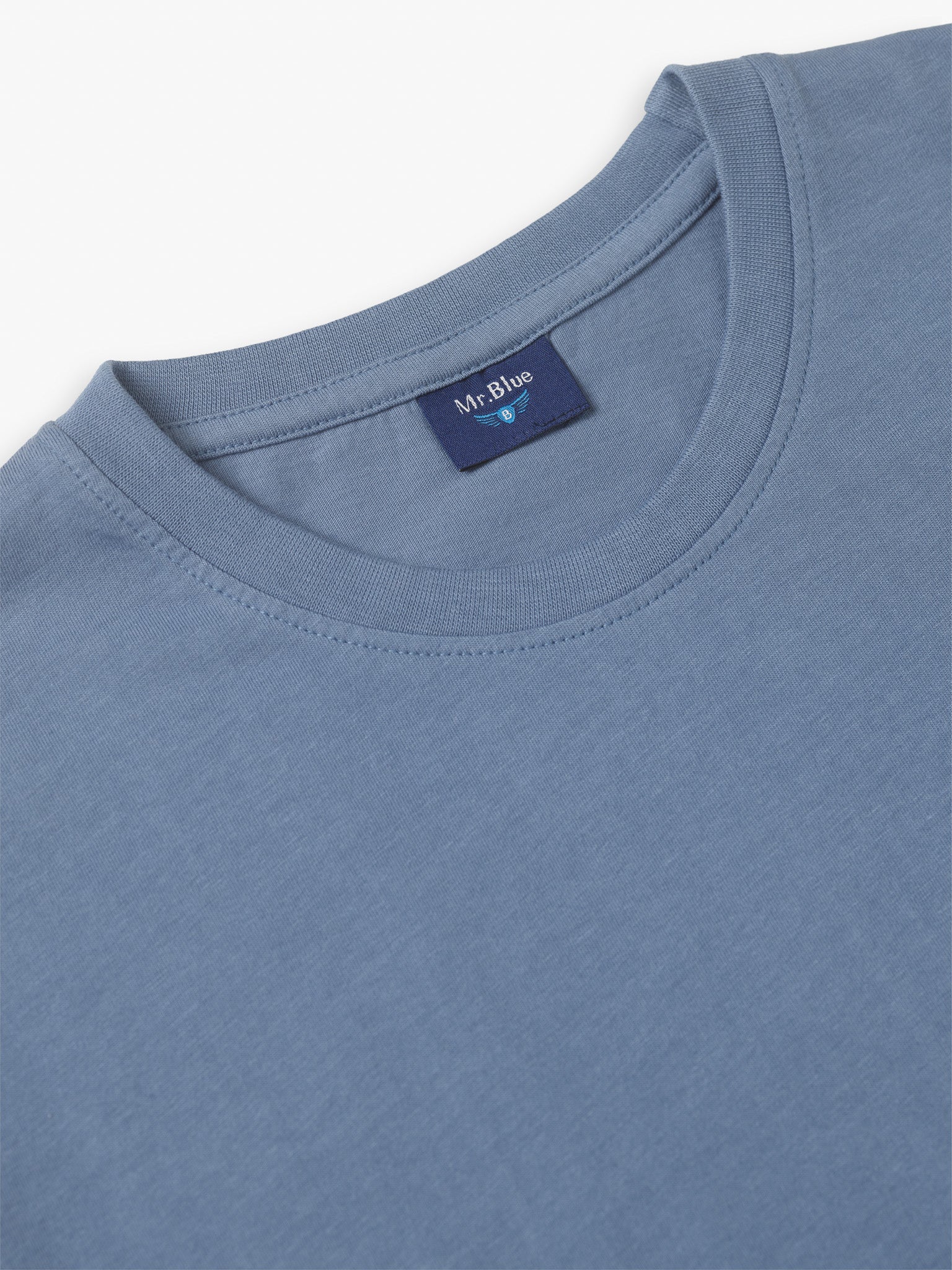 T-SHIRT AZUL MANGA CURTA REGULAR FIT MR. BLUE