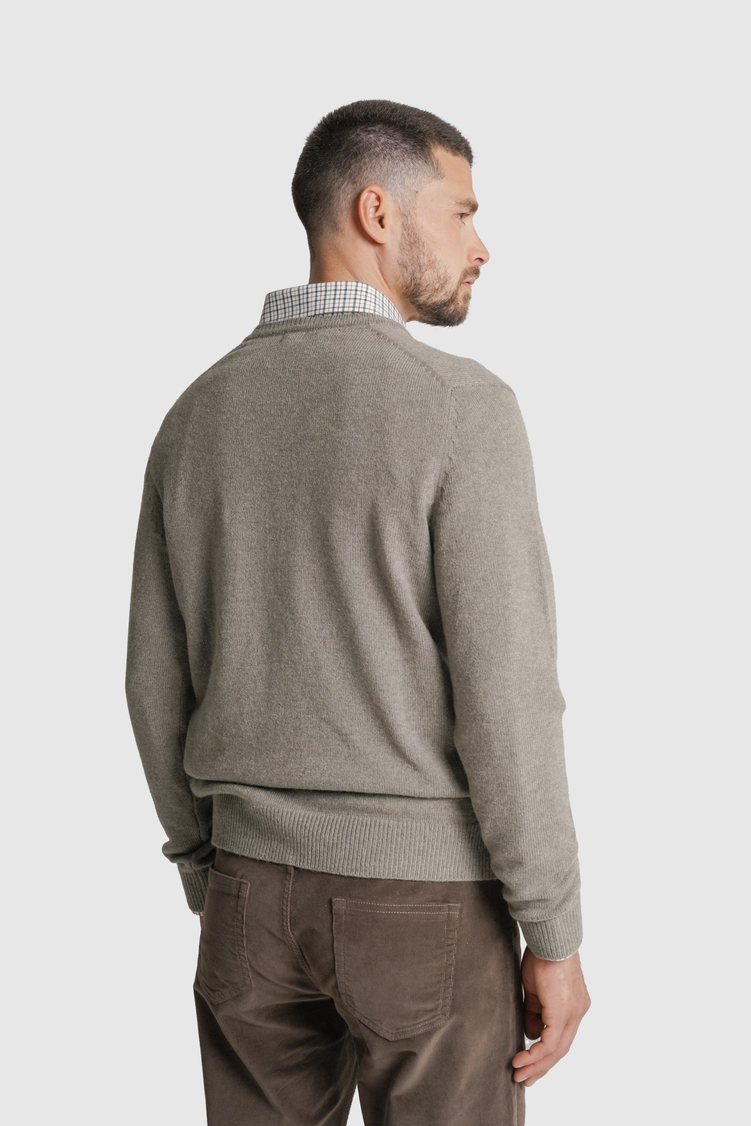 PULLOVER LÃ REGULAR FIT VERDE LISO MR. BLUE