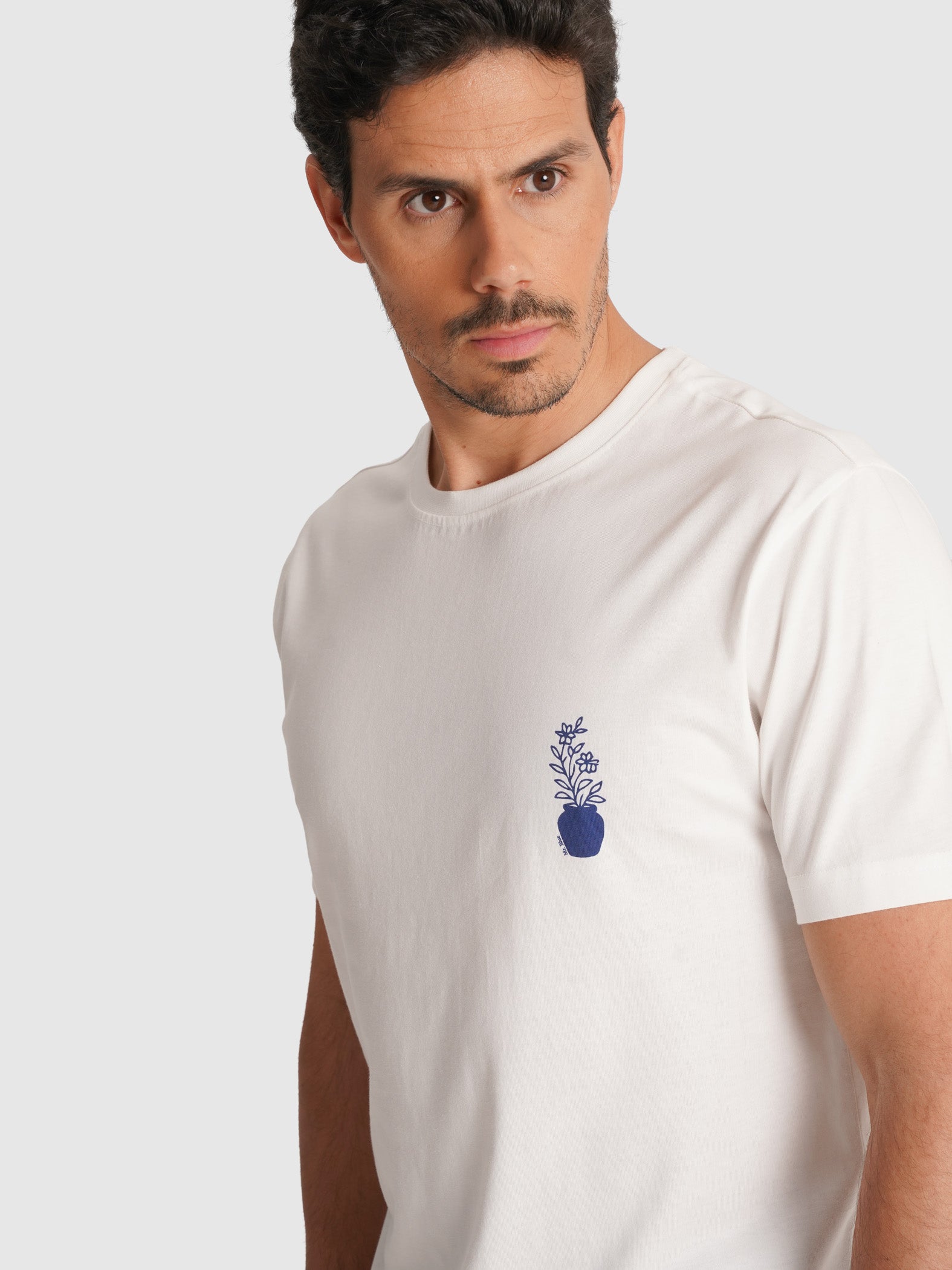 T-SHIRT CRU MANGA CURTA REGULAR FIT MR. BLUE