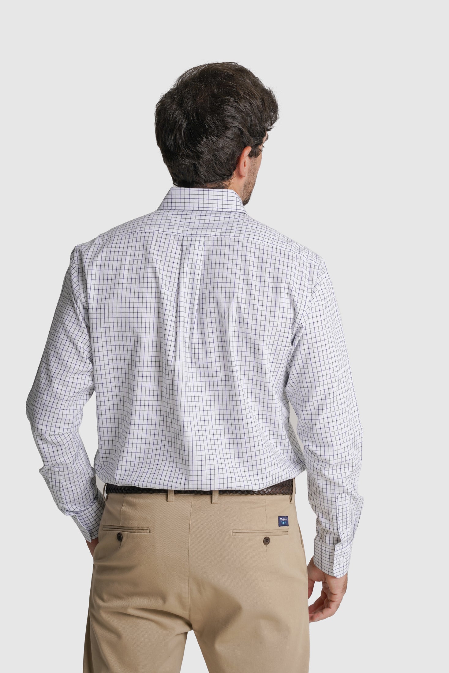 CAMISA ALGODÃO REGULAR FIT BRANCA QUADRADA MR. BLUE
