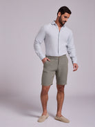 BERMUDA LINHO VERDES REGULAR FIT MARK BELLUCCI