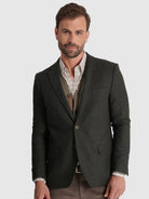 BLAZER LÃ REGULAR FIT VERDE LISO MR. BLUE