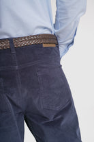CALÇAS ALGODÃO SLIM FIT AZUIS LISAS MR. BLUE