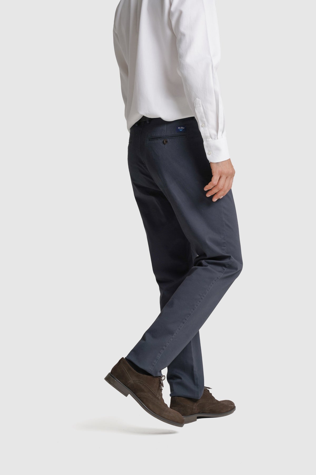 CALÇAS ALGODÃO SLIM FIT AZUIS LISAS MR. BLUE