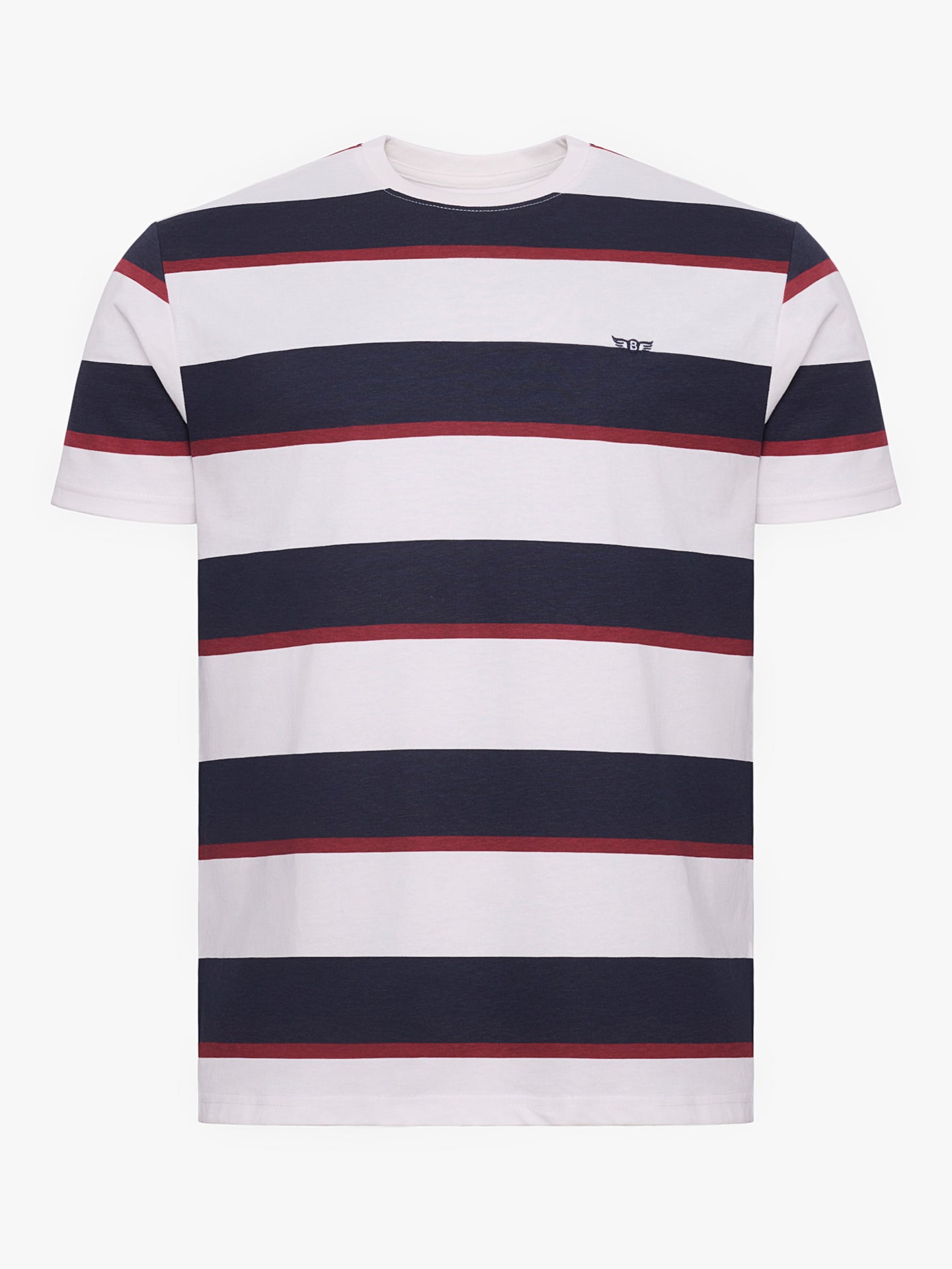 BLUE COTTON T-SHIRT SHORT SLEEVE REGULAR FIT MR. BLUE