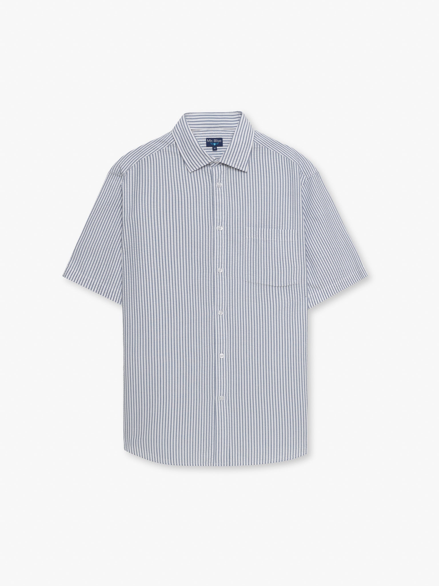 BLUE SHORT SLEEVE REGULAR FIT MR. BLUE