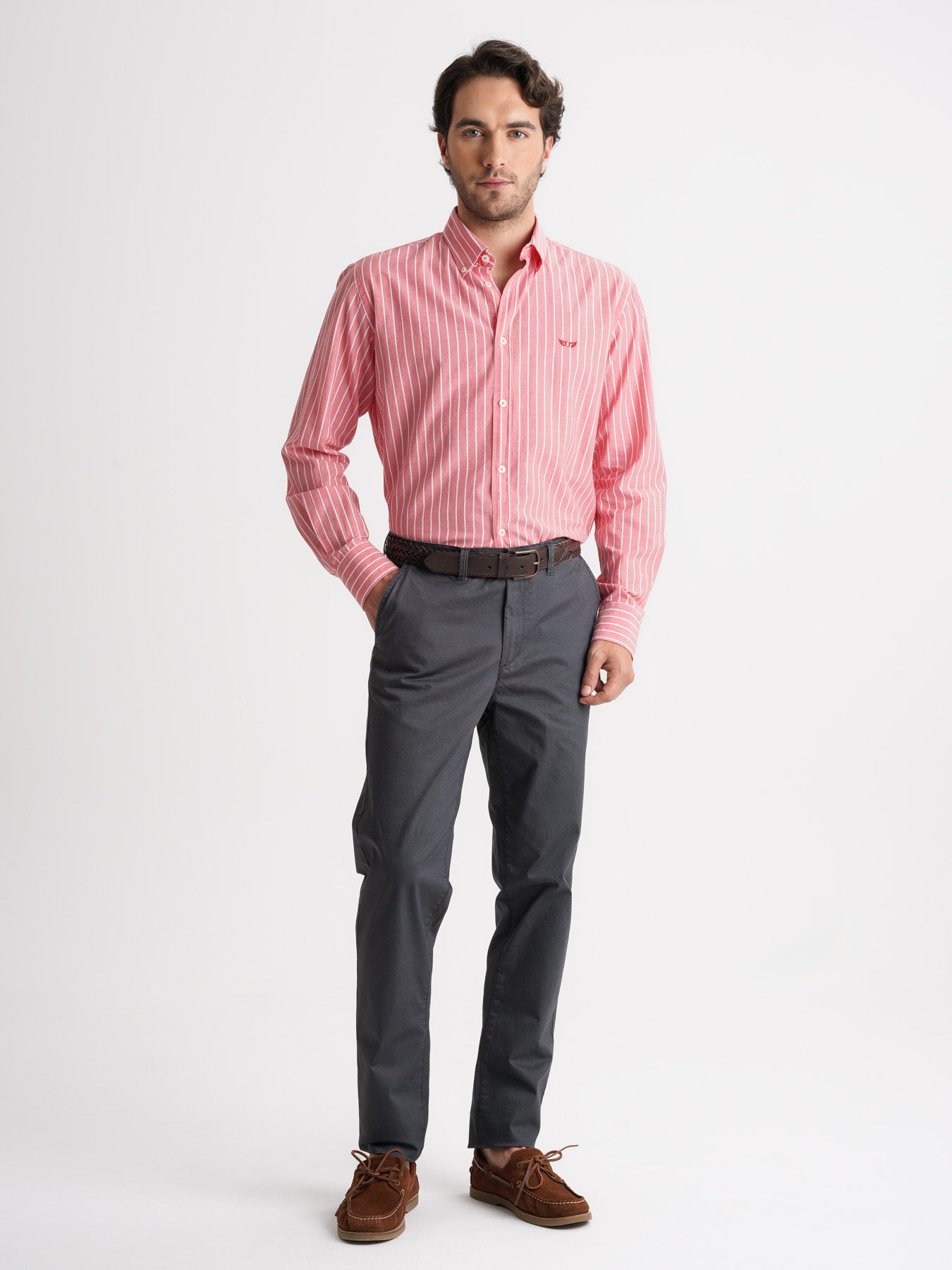 Pantalón chino azul de corte slim de Mr. Blue