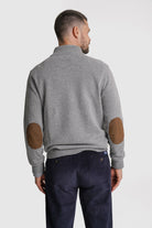 PULLOVER LÃ REGULAR FIT CINZENTO LISO MR. BLUE