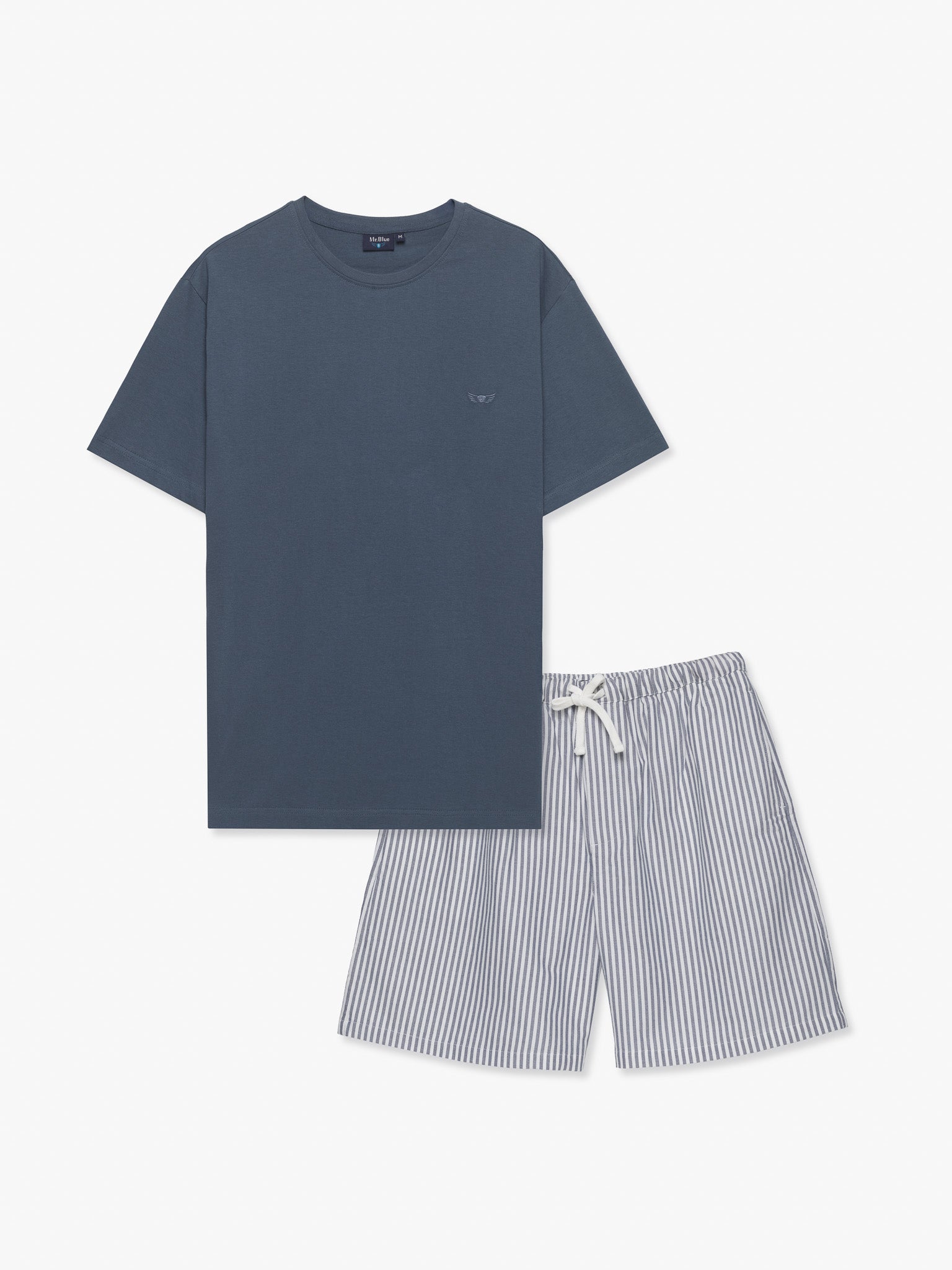 BLUE PAJAMA SHORT SLEEVES REGULAR FIT MR. BLUE