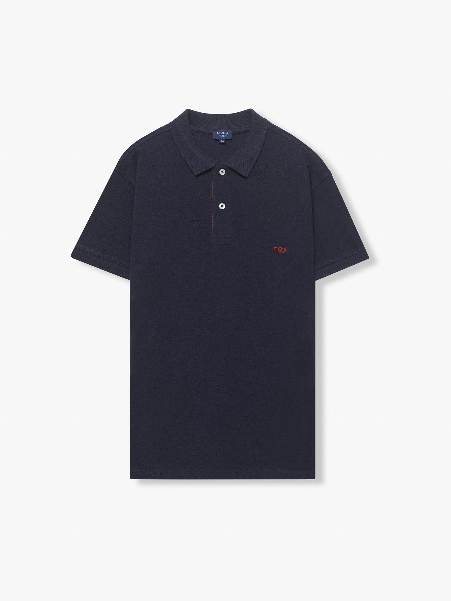 POLO PIQUET AZUL MANGA CORTA REGULAR FIT MR. AZUL