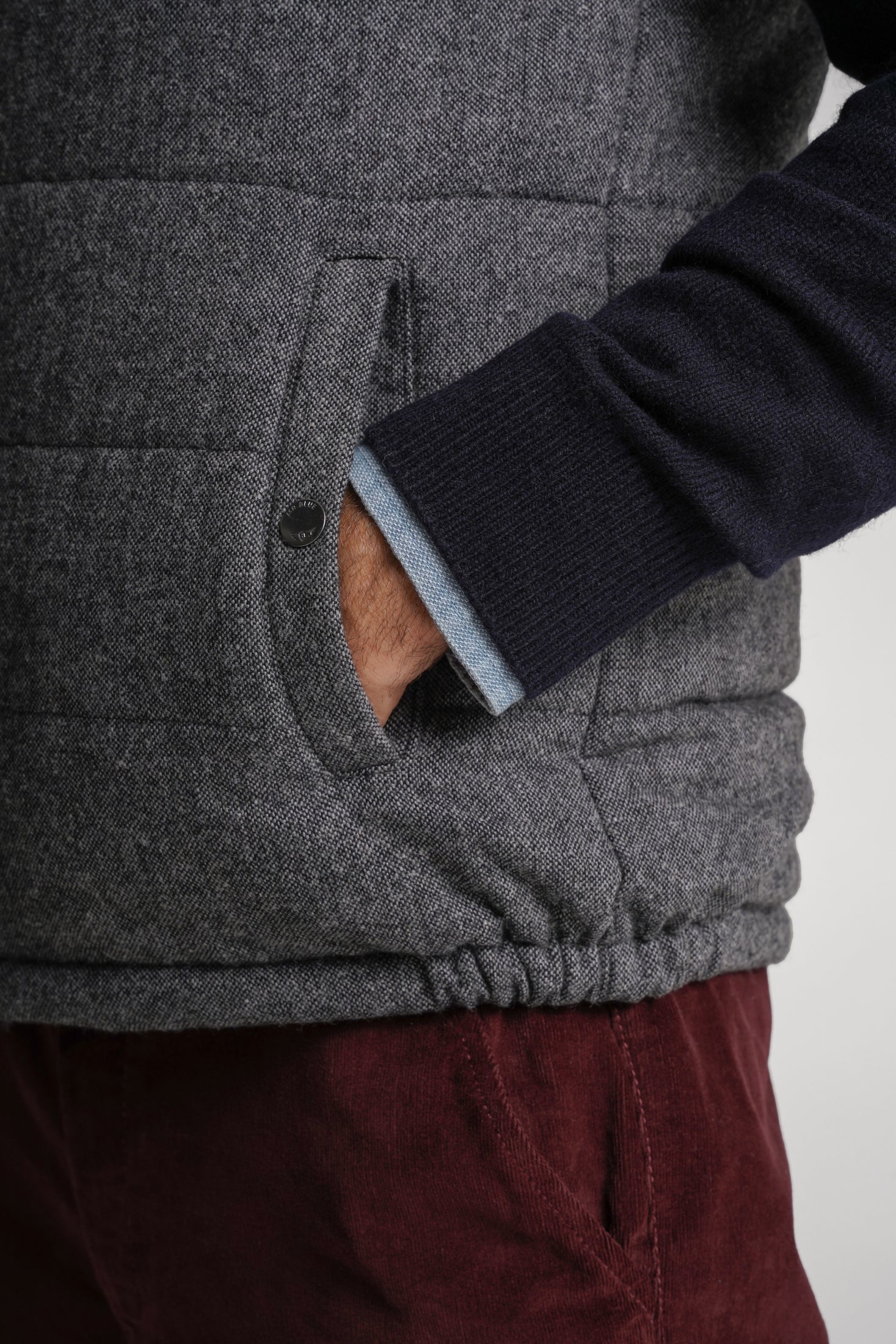 COLETE OUTROS REGULAR FIT CINZENTO LISO MR. BLUE