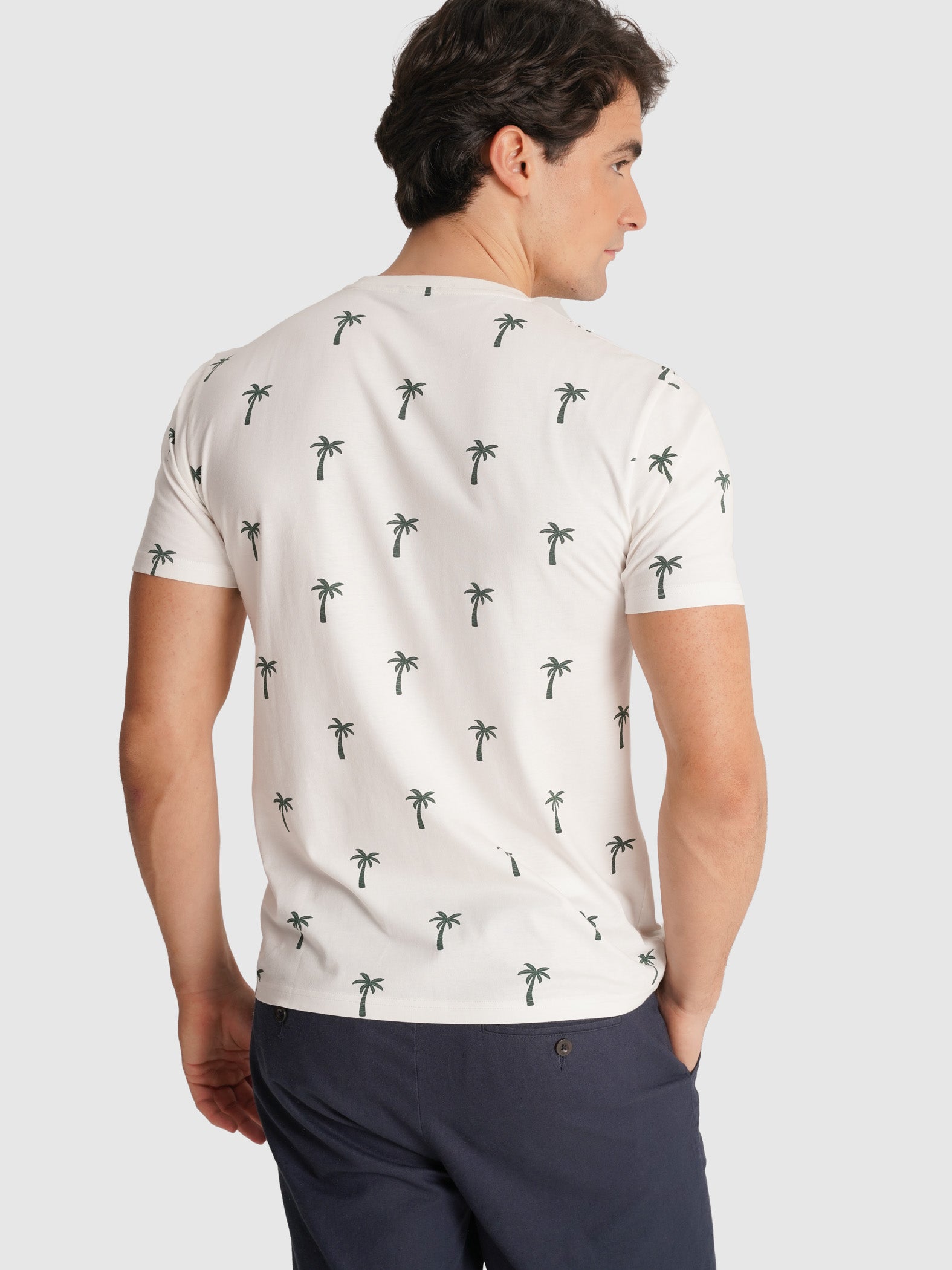 T-SHIRT CRU MANGA CURTA REGULAR FIT MR. BLUE