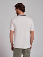 T-SHIRT ALGODÃO BRANCA MANGA CURTA REGULAR FIT MR. BLUE