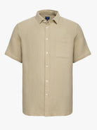 CAMISA ALGODÃO VERDE MANGA CURTA REGULAR FIT MR. BLUE