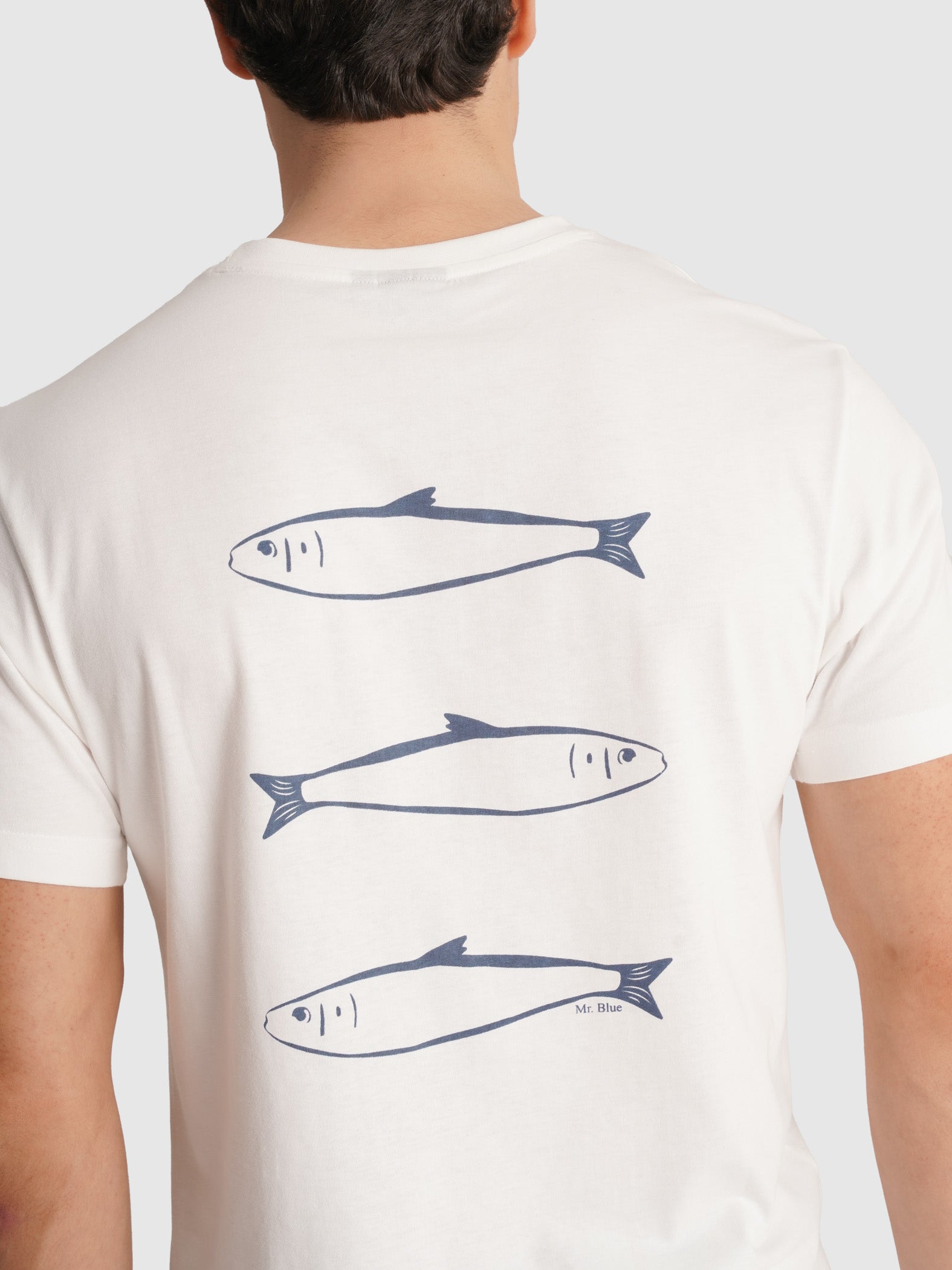 T-SHIRT CRU MANGA CURTA REGULAR FIT MR. BLUE