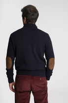 PULLOVER LÃ REGULAR FIT AZUL LISO MR. BLUE