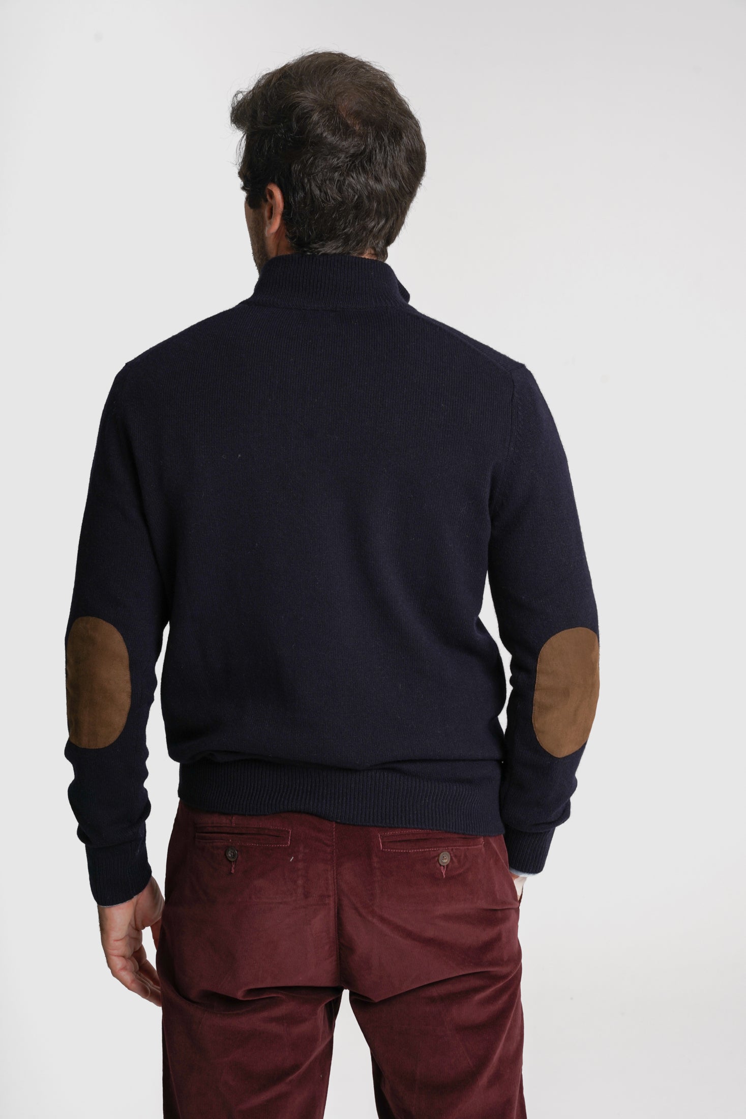 PULLOVER LÃ REGULAR FIT AZUL LISO MR. BLUE