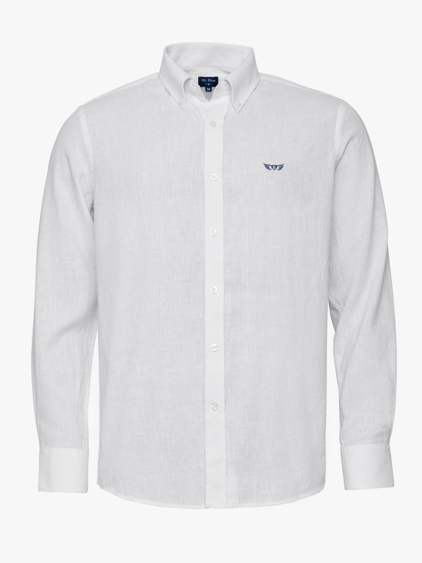 CAMISA BRANCA MANGA COMPRIDA REGULAR FIT MR. BLUE