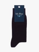 MEIAS ALGODÃO REGULAR FIT AZUIS LISAS MR. BLUE