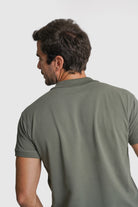 POLO ALGODÃO REGULAR FIT VERDE LISO MR. BLUE