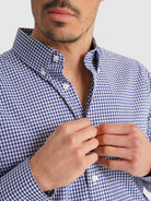 CAMISA AZUL MANGA COMPRIDA REGULAR FIT MR. BLUE