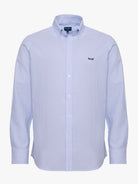 CAMISA ALGODÓN AZUL MANGA LARGA REGULAR FIT MR. AZUL