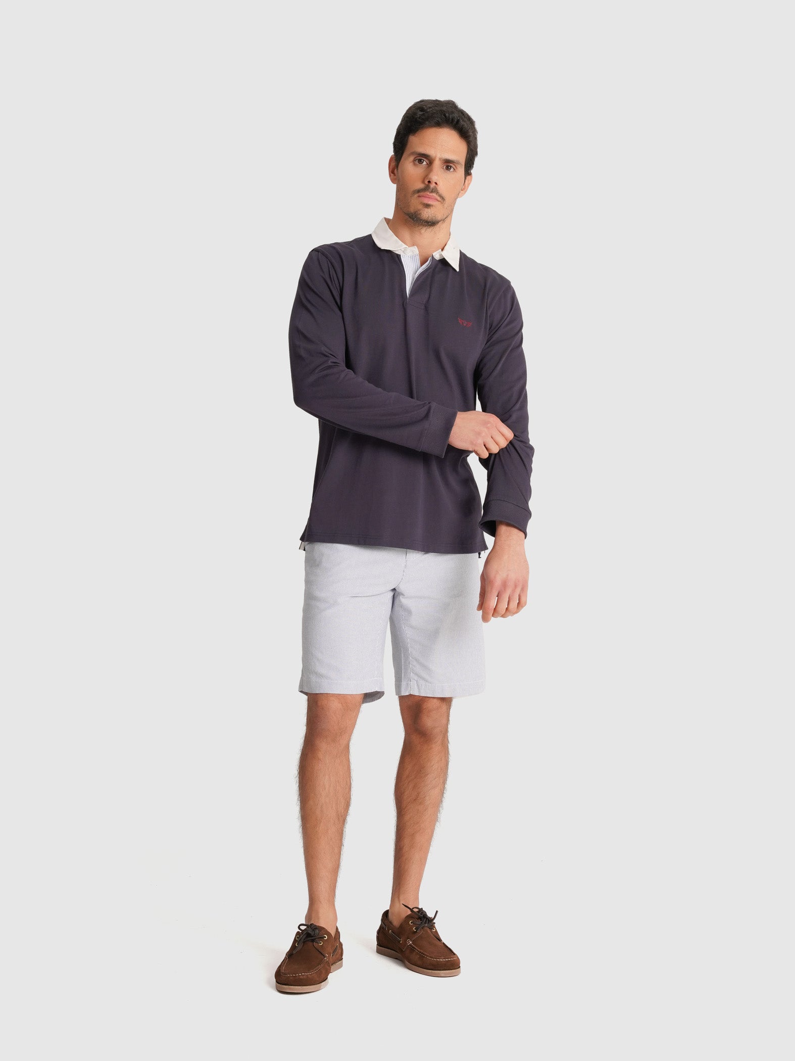 BERMUDA OXFORD AZUIS REGULAR FIT MR. BLUE