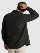 SOBRECAMISA LÃ VERDE MANGA COMPRIDA REGULAR FIT MARK BELLUCCI