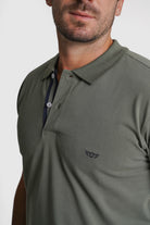 POLO ALGODÃO REGULAR FIT VERDE LISO MR. BLUE