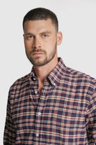 CAMISA ALGODÃO REGULAR FIT AZUL QUADRADA MR. BLUE