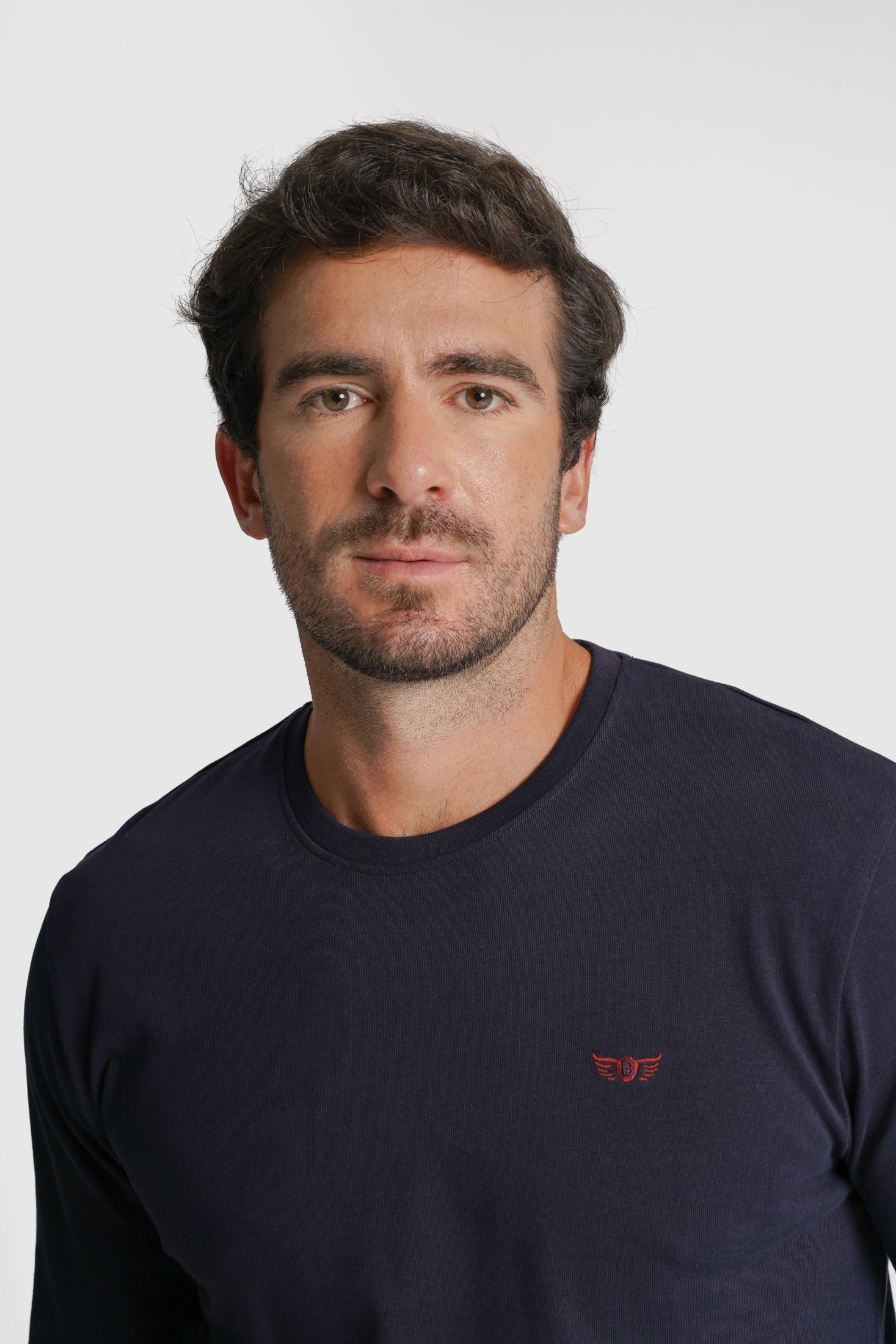 T-SHIRT ALGODÃO REGULAR FIT AZUL LISA MR. BLUE
