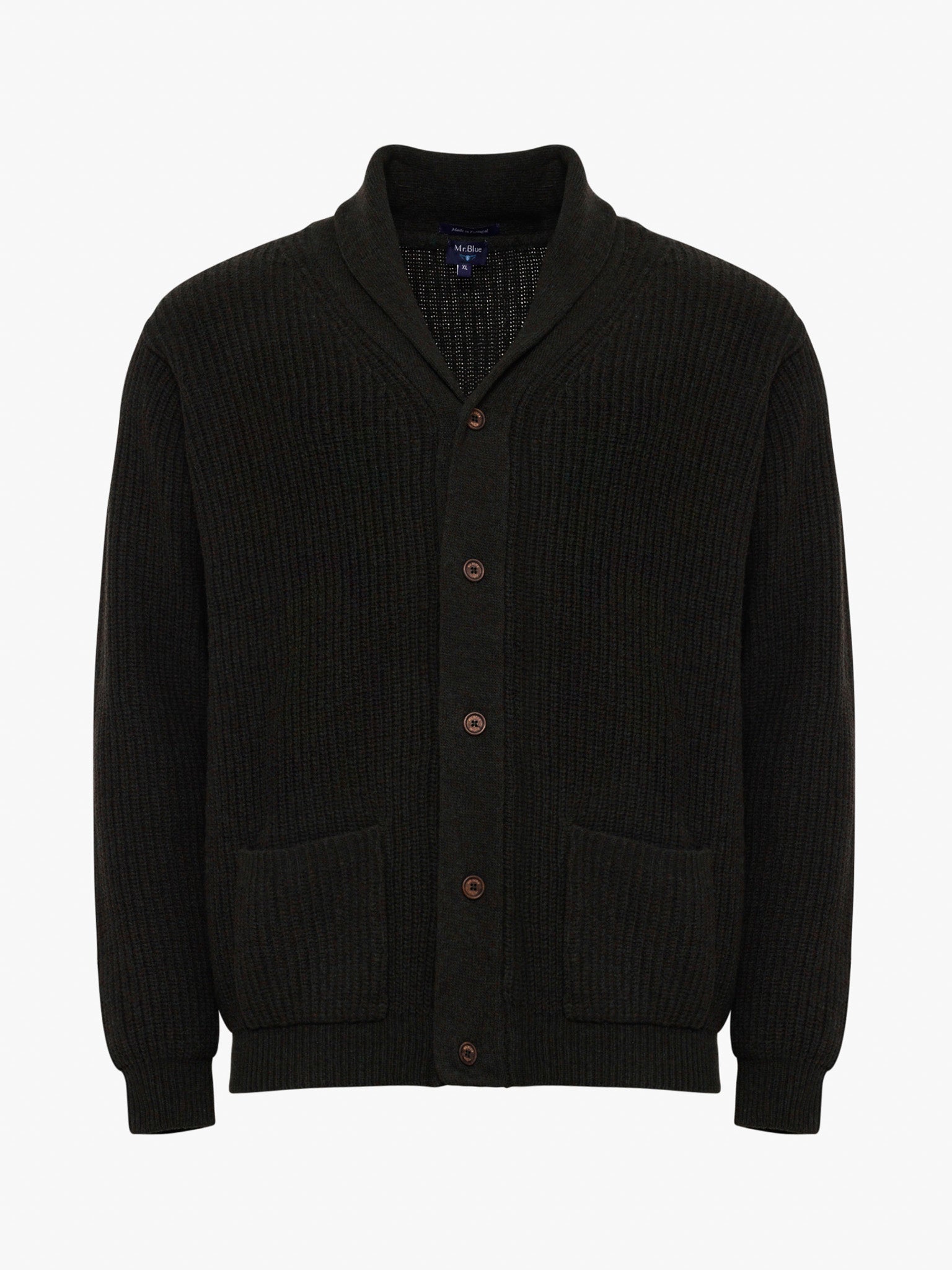 Pullover Lã Verde Manga Comprida Regular Fit Mr. Blue