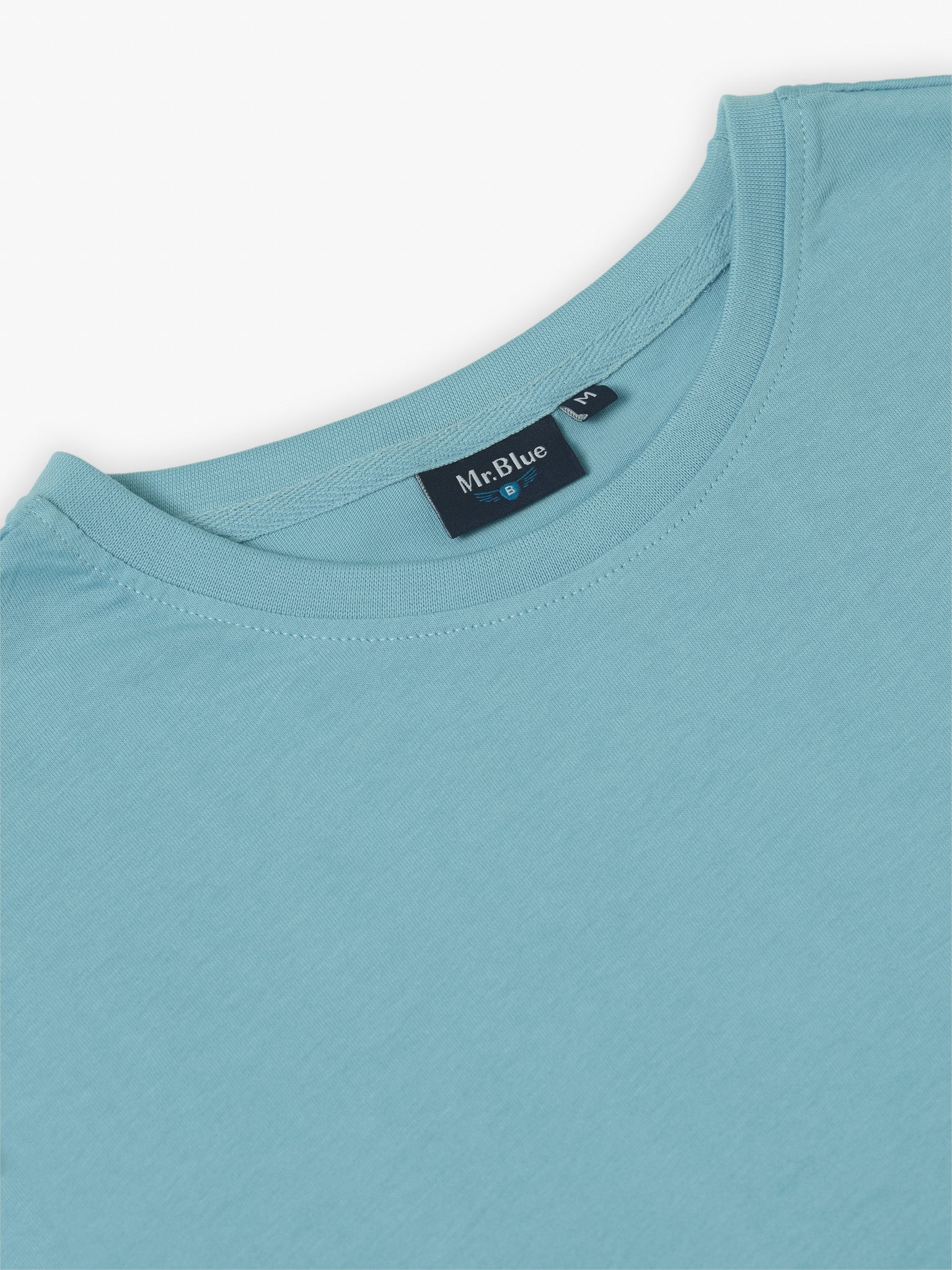 T-SHIRT VERDE MANGA CURTA REGULAR FIT MR. BLUE