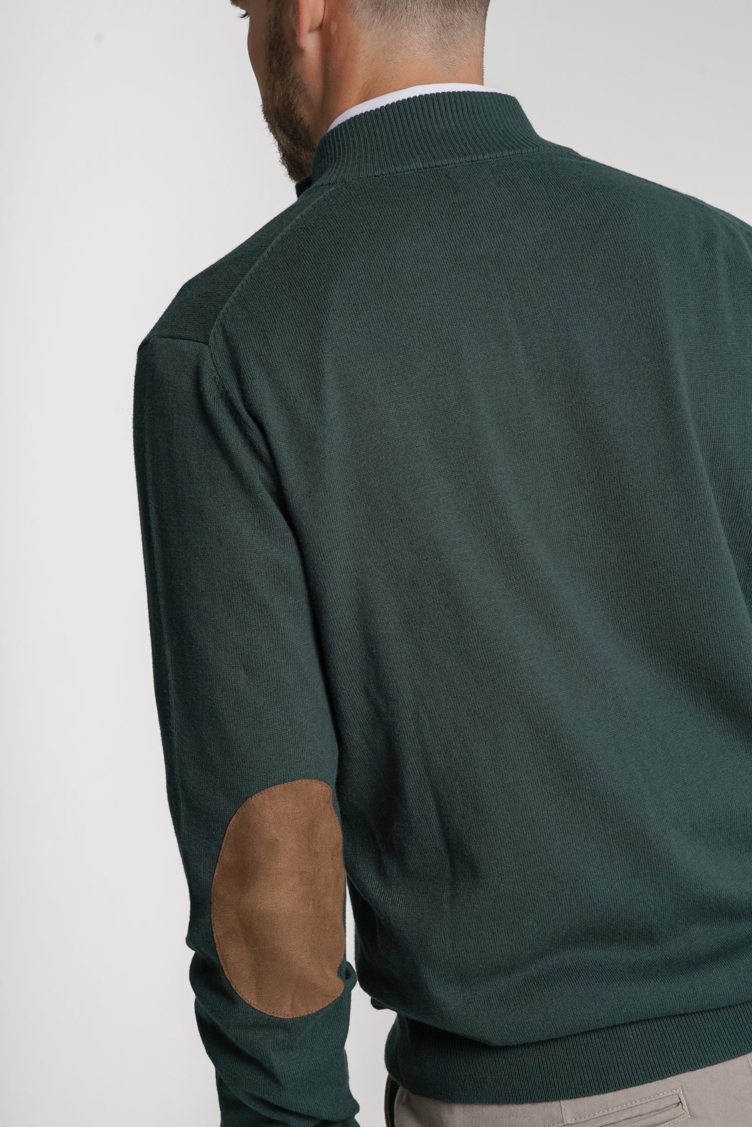 PULLOVER CAXEMIRA REGULAR FIT VERDE LISO MR. BLUE