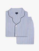 PIJAMA ALGODÃO CLASSIC FIT AZUL RISCAS MR. BLUE