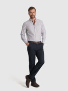 Calça Algodão Azuis Regular Fit Mr. Blue