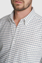 CAMISA FLANELA REGULAR FIT AZUL QUADRADA MR. BLUE