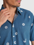 CAMISA AZUL MANGA CURTA REGULAR FIT MR. BLUE